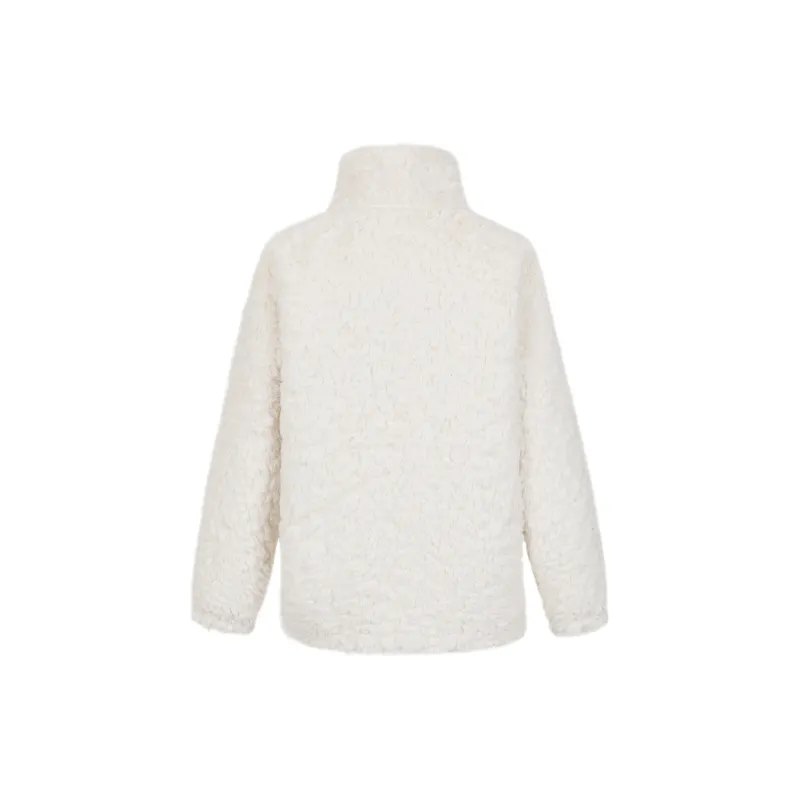 UPNANAWANG Velvet feel Coat Women's White-1