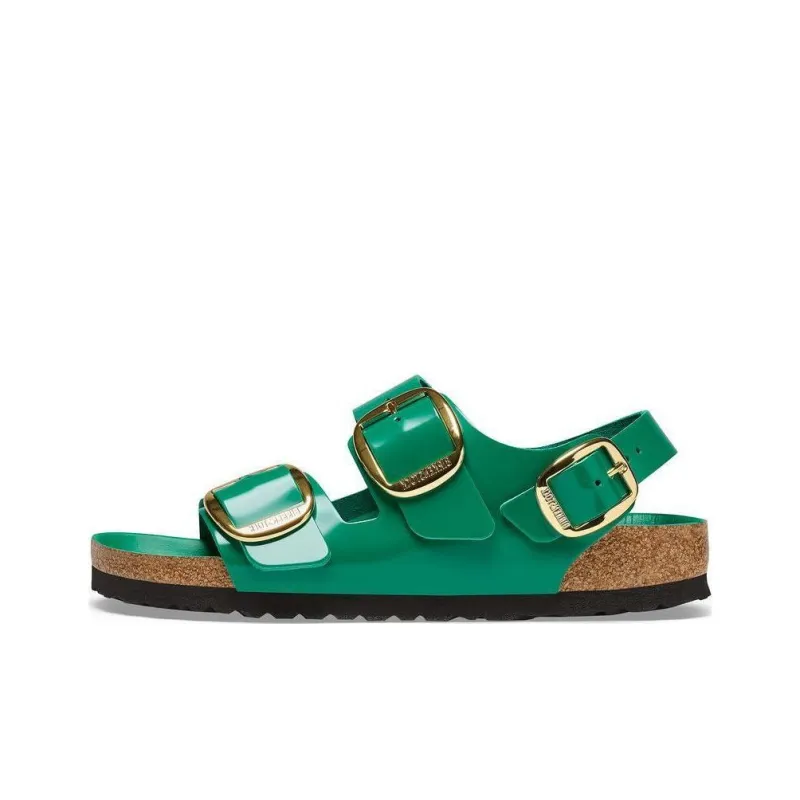 Birkenstock Milano Big Buckle Beach Sandals Women's Green Regular-0