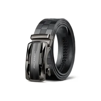 JEEP SPIRIT Korean Style Young Casual Business Automatic Buckle Top Grain Cow Leather Leather Belts Men's Width  3.5cm