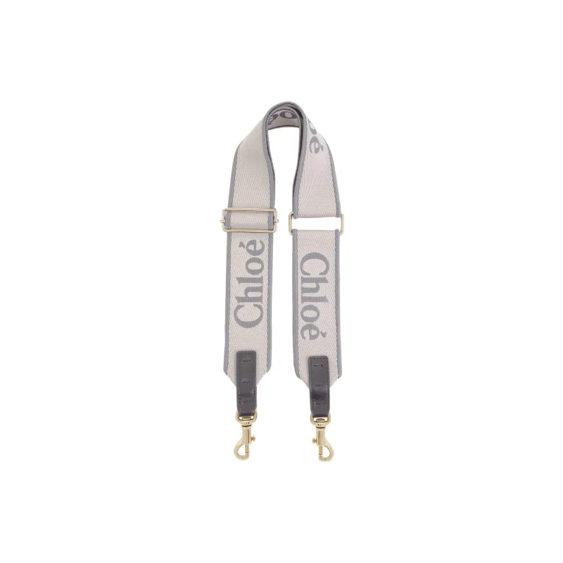 Chloe Canvas Blended With Polyester Bag Straps Women's Elephant Gray-0
