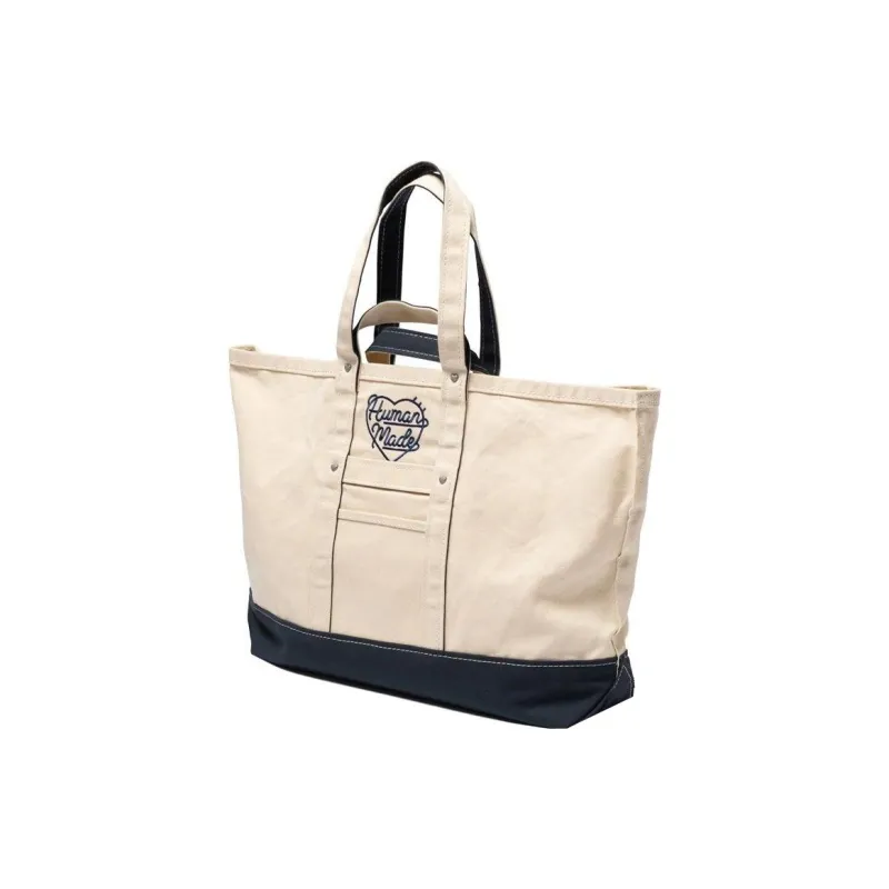 HUMAN MADE Heavy Canvas Large Tote Bag Navy-1