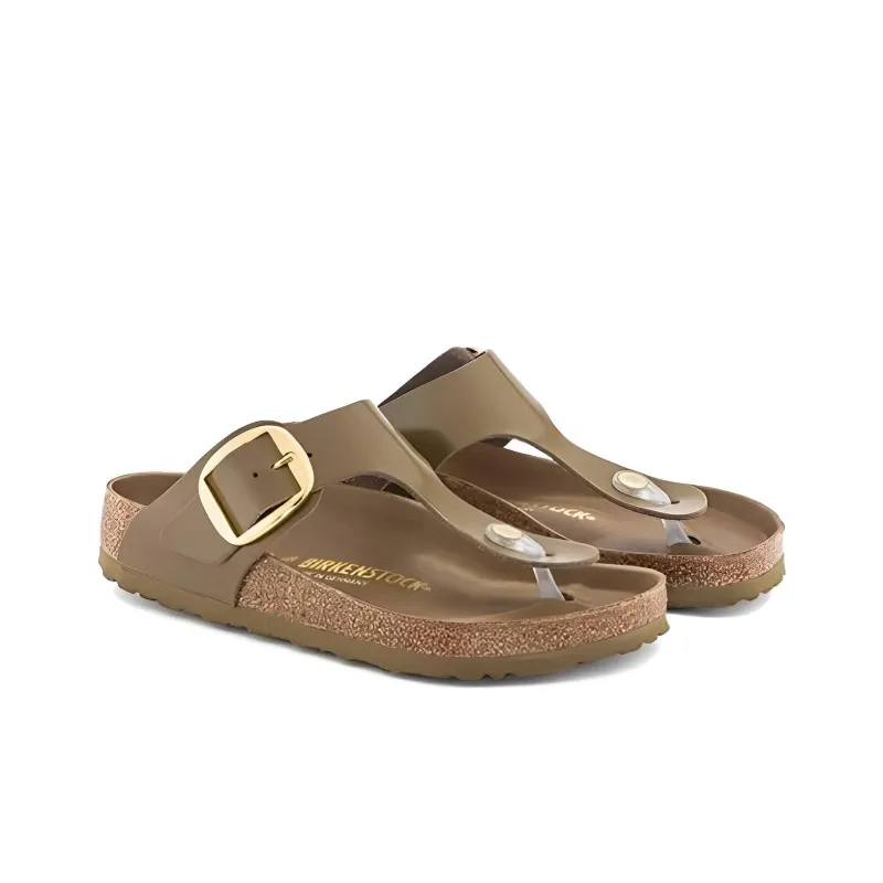 Birkenstock Flip Flops Women's Green Mud Regular-2
