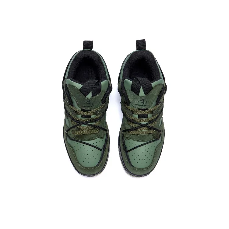 A1 Wear-Resistant Height Increasing Low-Top Puffy Skateboard Shoes Unisex-73