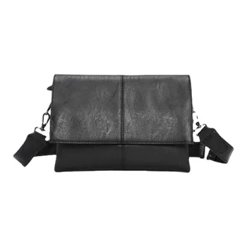 ALNI BITTON PU Leather Shoulder Bag Crossbody Bag Regular Men's Black/Khaki/Gray