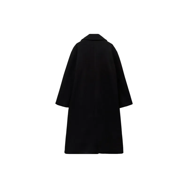 ZARA Coats Women's Black-1