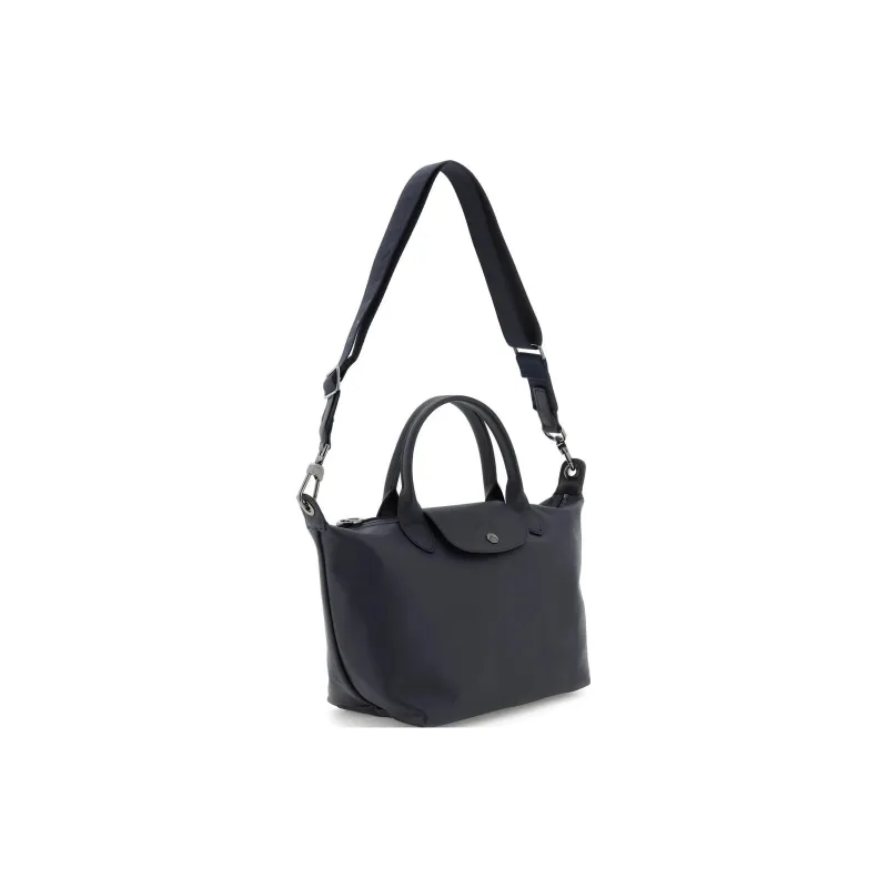 LONGCHAMP Cow Leather One Shoulder Handbags Small Size Women's Navy-3