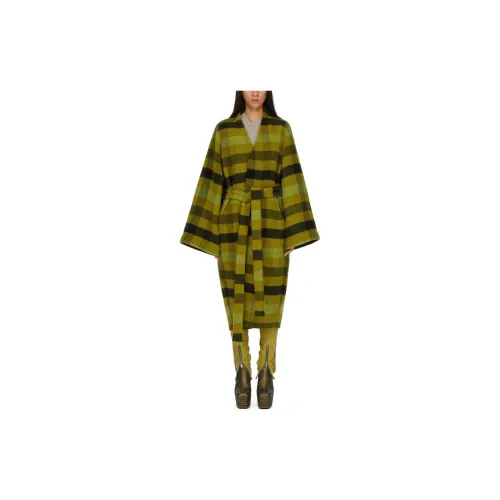 RICK OWENS Coats Women's Green