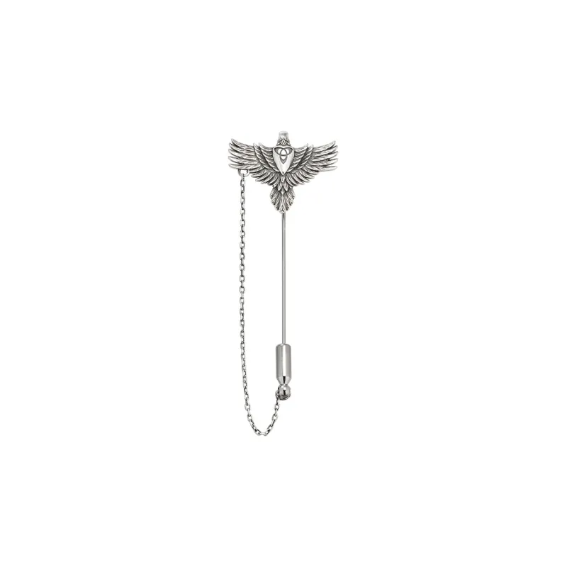 IDEAGEMER 925 Sterling Silver Brooches Men's-0