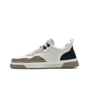 Rich Birds Wear Resistant Slip Resistant Low Top Skateboard Shoes Men's Beige
