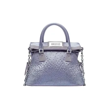 Maison Margiela Viscose Rayon With Silk Shoulder Bag, Crossbody Bag, Handbag Extra Mini Women's Wisteria Purple