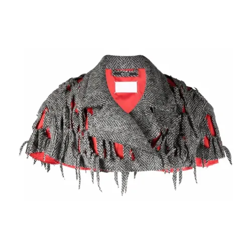 Maison Margiela Ripped Melange Knit Stole