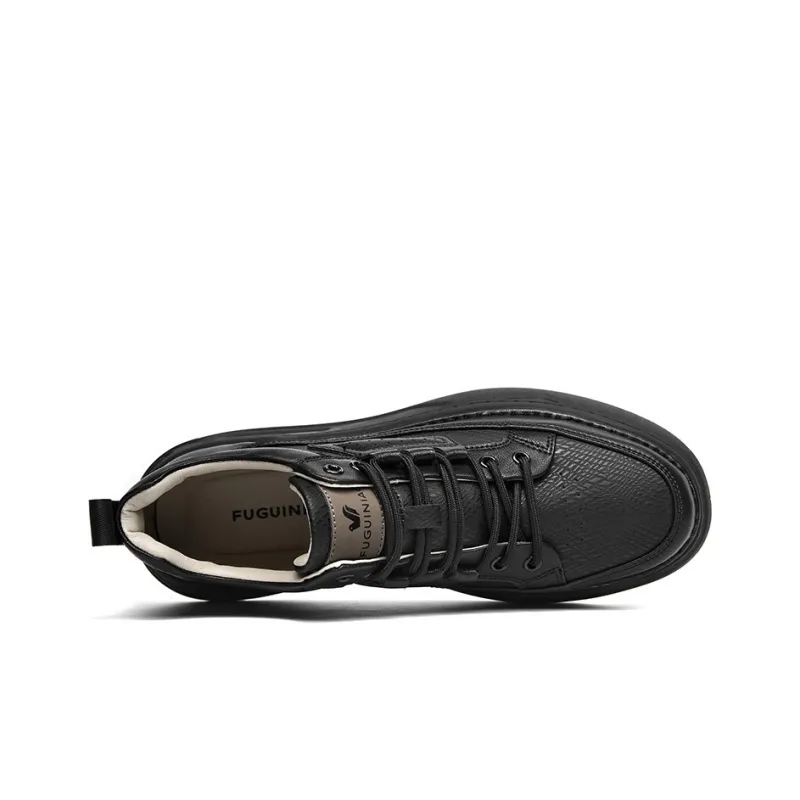 Rich birds Skateboard Shoes Men Low Top Black-2