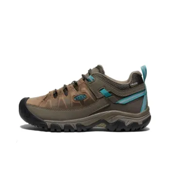KEEN Targhee III WP Cushioned Slip Resistant Low Top Outdoor Shoes Women's Brown Blue