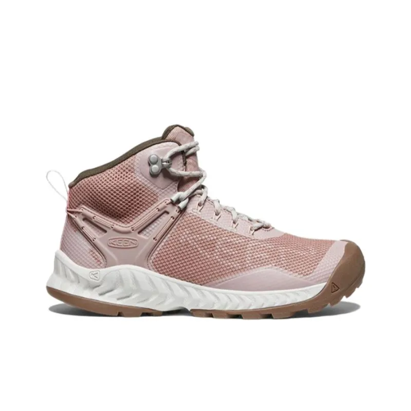 KEEN Nxis Evo WP Series Anti Slip Wear Resistant High Top Outdoor Shoes Women's Pink-1