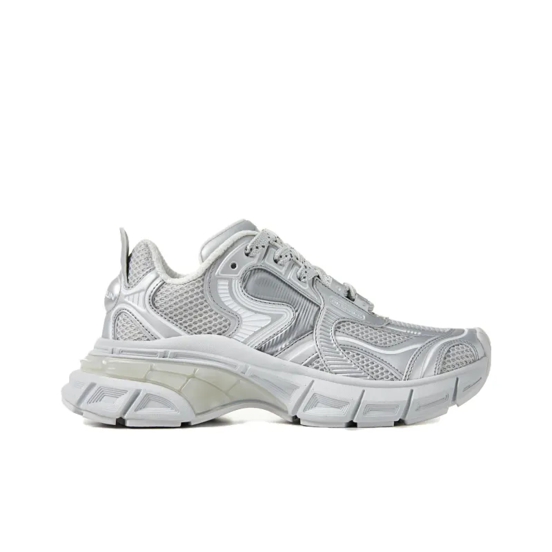 RUSHRUN WAGON 01 Height Increasing Wear Resistant Low Top Chunky Sneakers Unisex Silver Gray-1