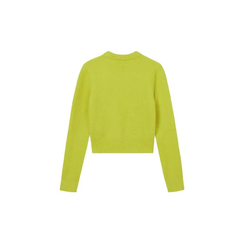 CLUB MONACO Sweater Women's Yellow Green-1