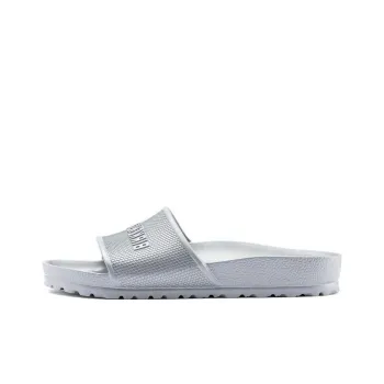 Birkenstock Slide Slippers Unisex Metallic Silver