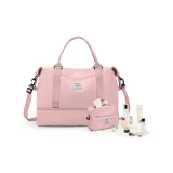 Pink[Includes Wet-Dry Separation Pocket+Independent Shoe Compartment]