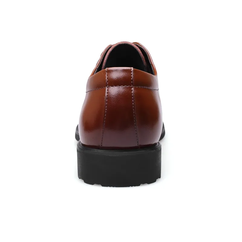 CHINT Dress Shoes Men Low Top Black/Brown-2