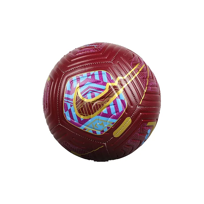 Nike Size 5 Ball Soccer PU Machine Stitched Soccer Ball Unisex Red Yellow-1