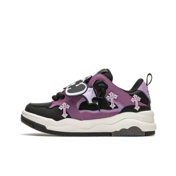 Youthloser Little Bat Collection Low Top Skateboard Shoes Unisex Bellflower Purple