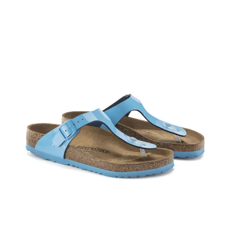 Birkenstock Gizeh Flip Flops Women's Blue Narrow Fit-2