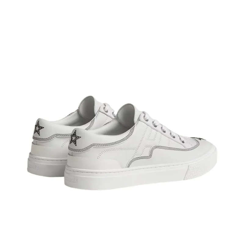 HERMES Low Top Skateboard Shoes Women's White-3