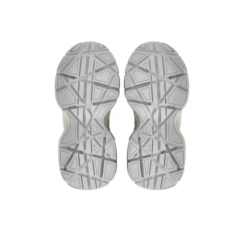 RUSHRUN WAGON 01 Height Increasing Wear Resistant Low Top Chunky Sneakers Unisex Silver Gray-6