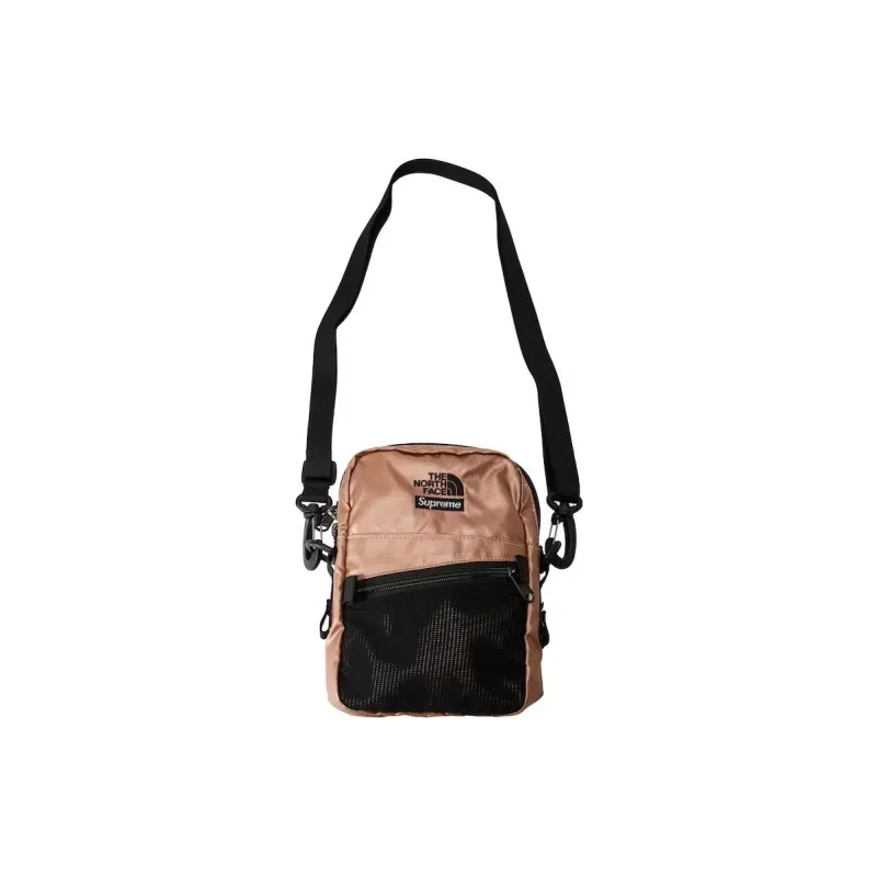 Supreme The North Face Collaboration Nylon Shoulder Bag Men's Champagne Gold-2