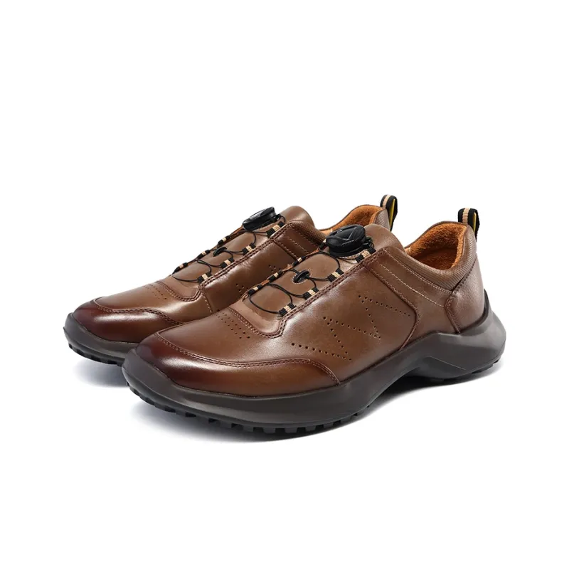 Satchi Low Top Casual Shoes 4cm Men's Brown-2
