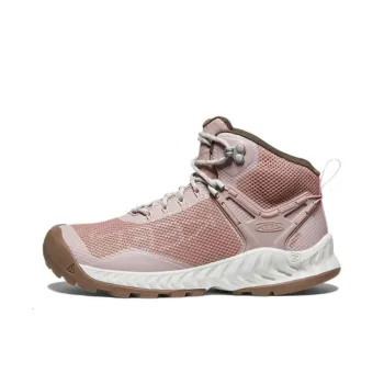 KEEN Nxis Evo WP Series Anti Slip Wear Resistant High Top Outdoor Shoes Women's Pink