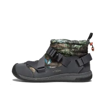 KEEN Hoodzerra Wear-resistant And Waterproof Mid-Top Outdoor Shoes Men's Green Camouflage