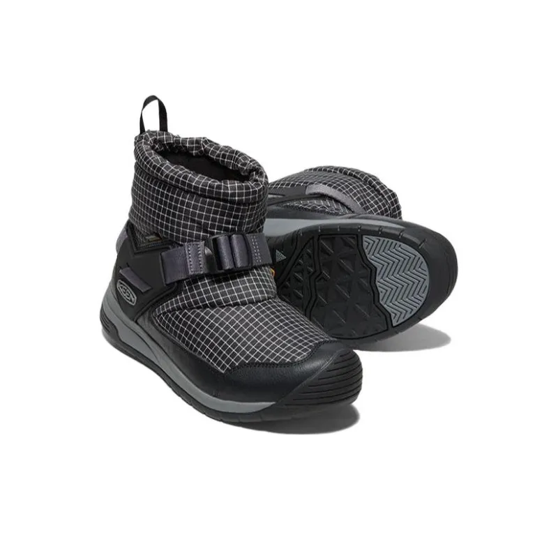KEEN HOODROMEO WP Abrasion Resistant Shock Absorbers Outdoor Shoes Men's Black Gray-3