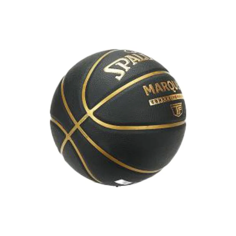 SPALDING TF Collection 77 257Y PU Basketball Black Gold Size 7 Training Unisex-1
