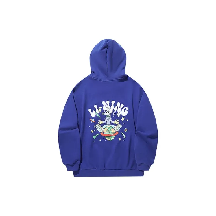 LiNing x Steven Harrington Sweatshirt Unisex Shadow Purple Blue-1