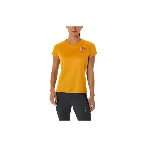 Asics FUJITRAIL T-Shirts Women's Earth Yellow