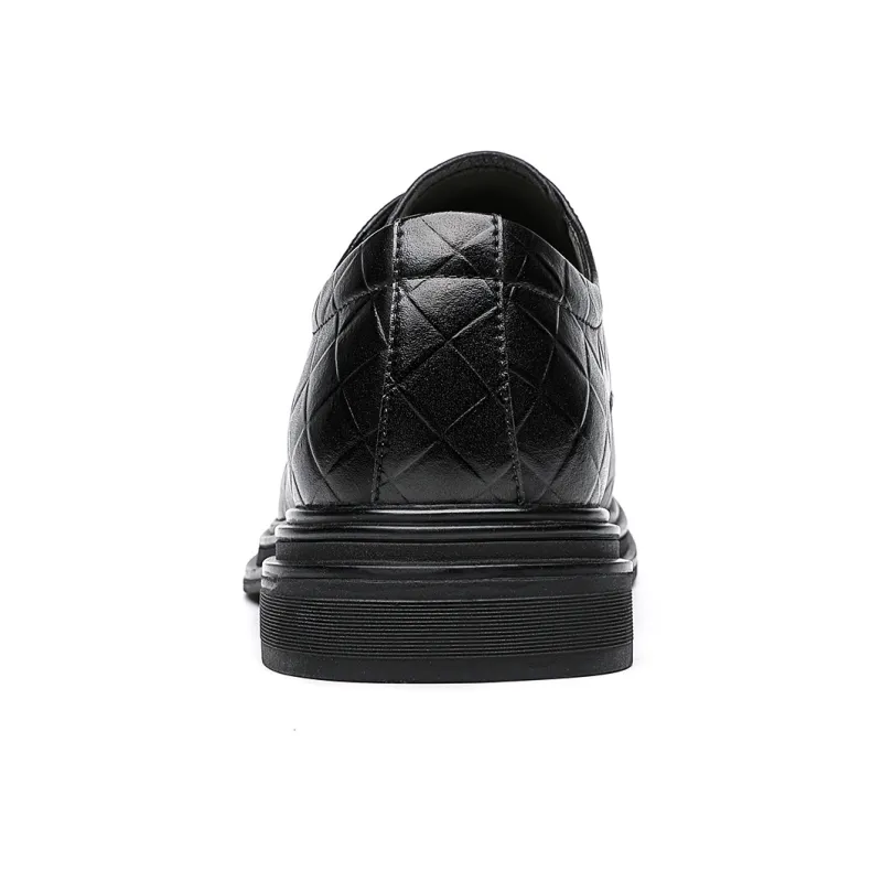 CHINT Dress Shoes Men Low Top Black-3