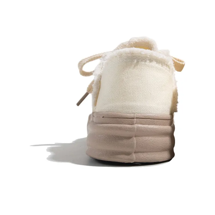 TUOPIN Dissolve Wasteland Style Wear-Resistant Height Increasing Low-Top Canvas Shoes Unisex-10