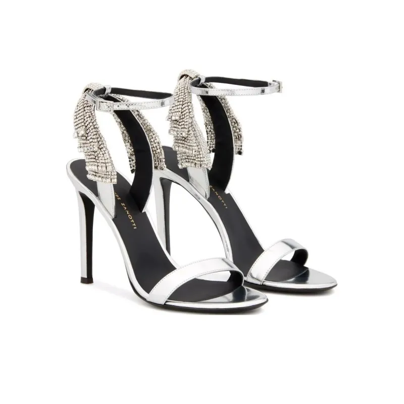 giuseppe zanotti Jamila 105mm Leather Sandals-2