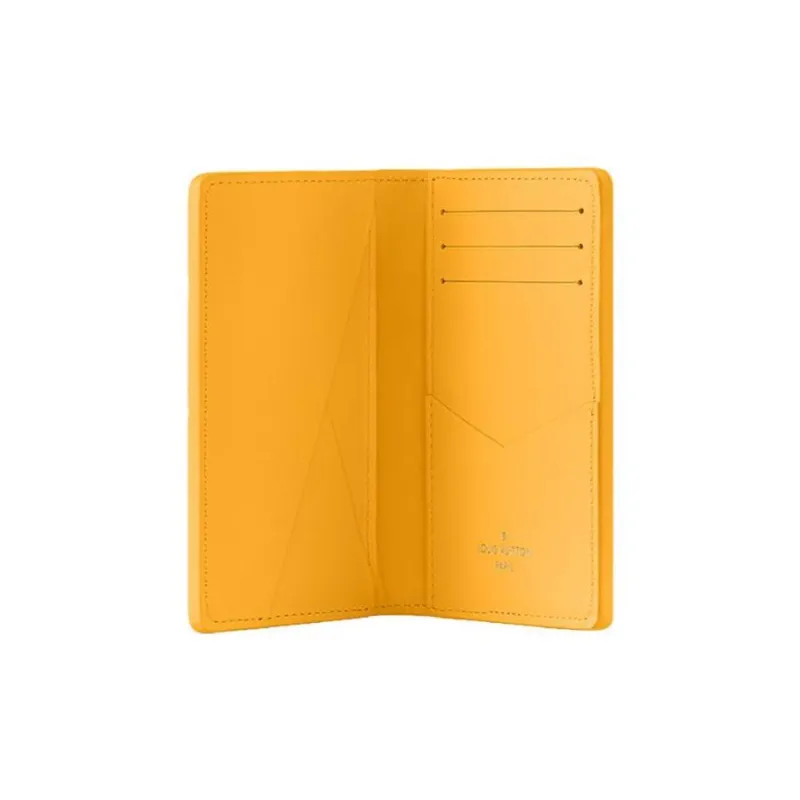 LOUIS VUITTON Pocket Organizer Taurillon Colormania Jaune Mat-3