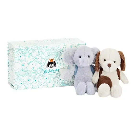 JELLYCAT Backpack Little Elephant Backpack Puppy Plush Toy Box Dolls Plush Doll-0