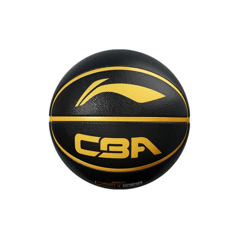 LiNing Rubber Basketball Black Gold Size 7 Training Unisex-0