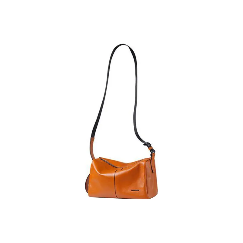 SAMSONITE Cow Leather Shoulder Bag Crossbody Bag Regular Women's Orange-1