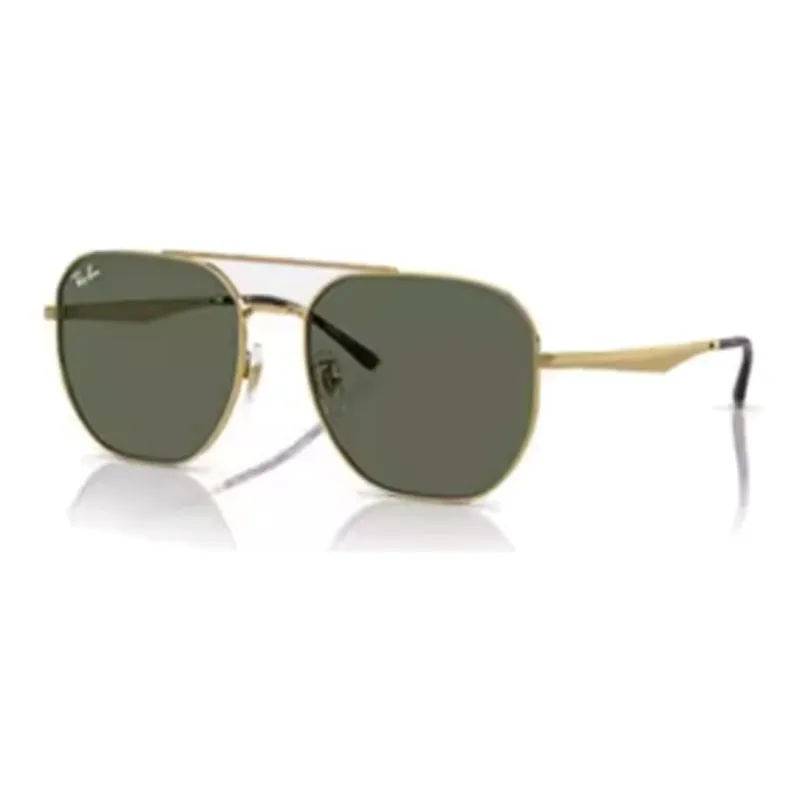 RayBan Metal Irregular Shape Sunglasses Men's Gold-0