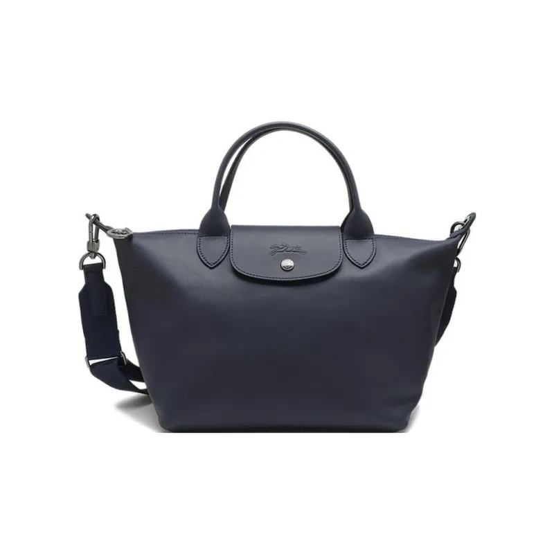 LONGCHAMP Cow Leather One Shoulder Handbags Small Size Women's Navy-1