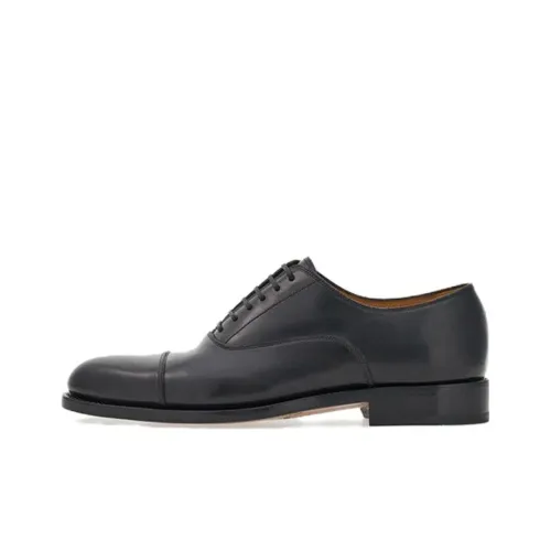 FERRAGAMO Toecapped Leather Oxford Shoes