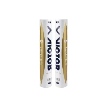 VICTOR Golden Collection Duck Feather Shuttlecock 12 Pack Duck Feather Competition Training, Outdoor Shuttlecocks