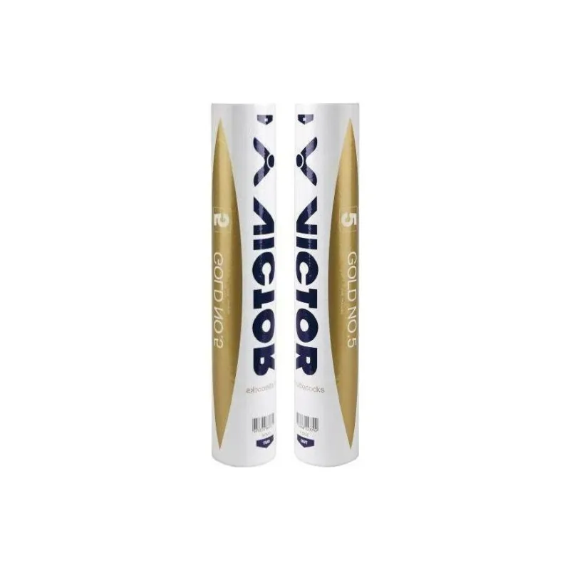 VICTOR Golden Collection Duck Feather Shuttlecock 12 Pack Duck Feather Competition Training, Outdoor Shuttlecocks-0