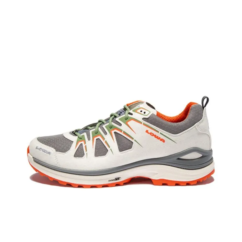 Lowa INNOX EVO GTX Cushioning Wear-Resistant Low-Top Outdoor Shoes Men's Gray Red-0