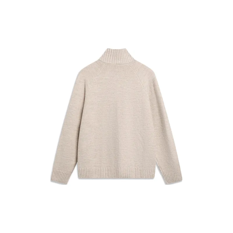LiNing Sports Lifestyle Collection Sports Trendy Collection Sweater Men's Lotus Silk White-1